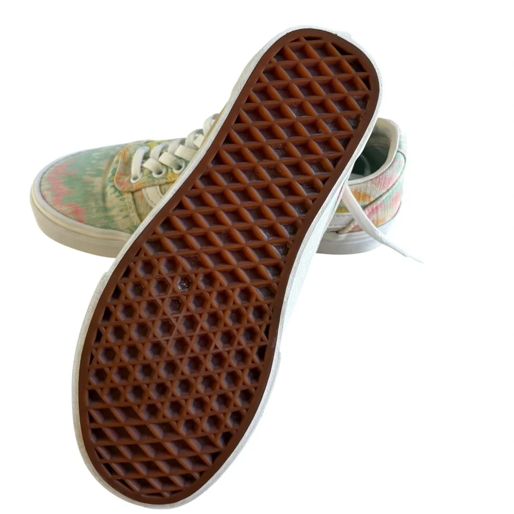 VANS Ward Canvas Women's Psychedelic Tie Dye Low‎ Top Sneakers Shoes Size 7